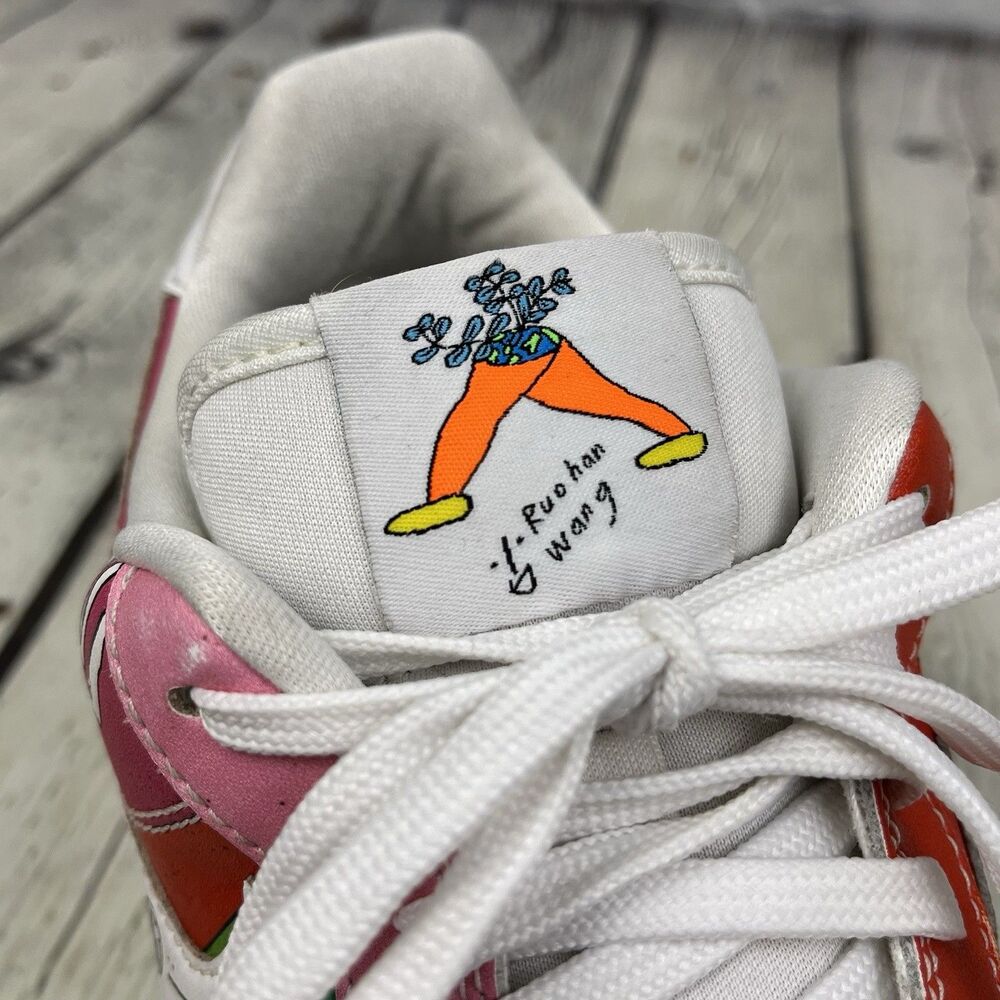 Nike x Ruohan Wang Air Force 1 AF1 Low Multicolor Flyleather Size 11 CZ3990-900 - Picture 4 of 12